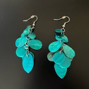 Teal Earrings